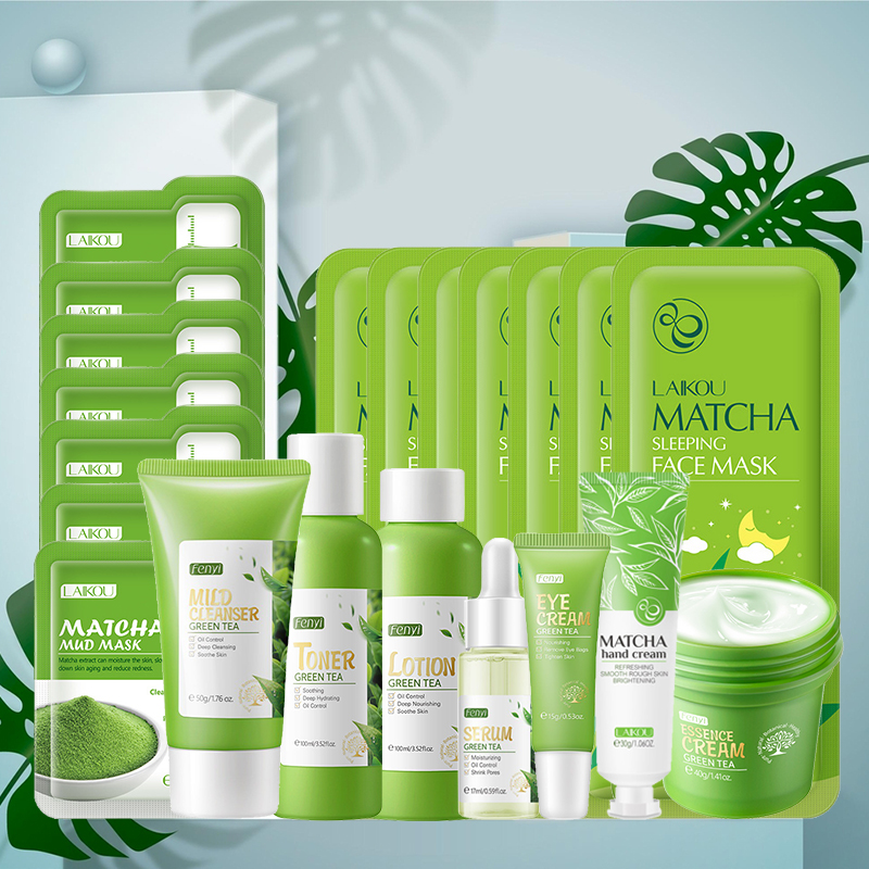 Green Tea Skin Care Kit Korean - Korean Skincare Routine recension och pris