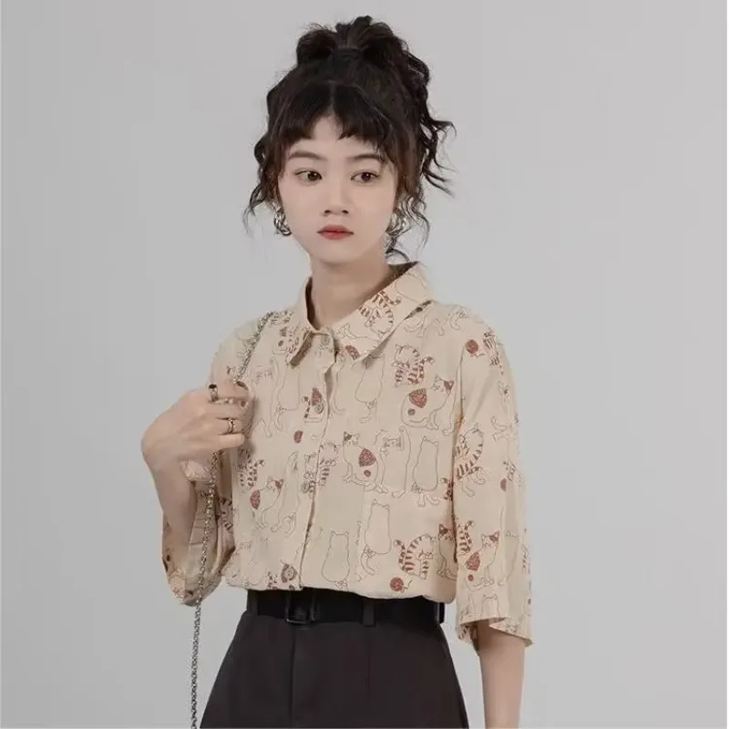 Shirts Women Corduroy Patch Po - Korean Lifestyle Student recension och pris
