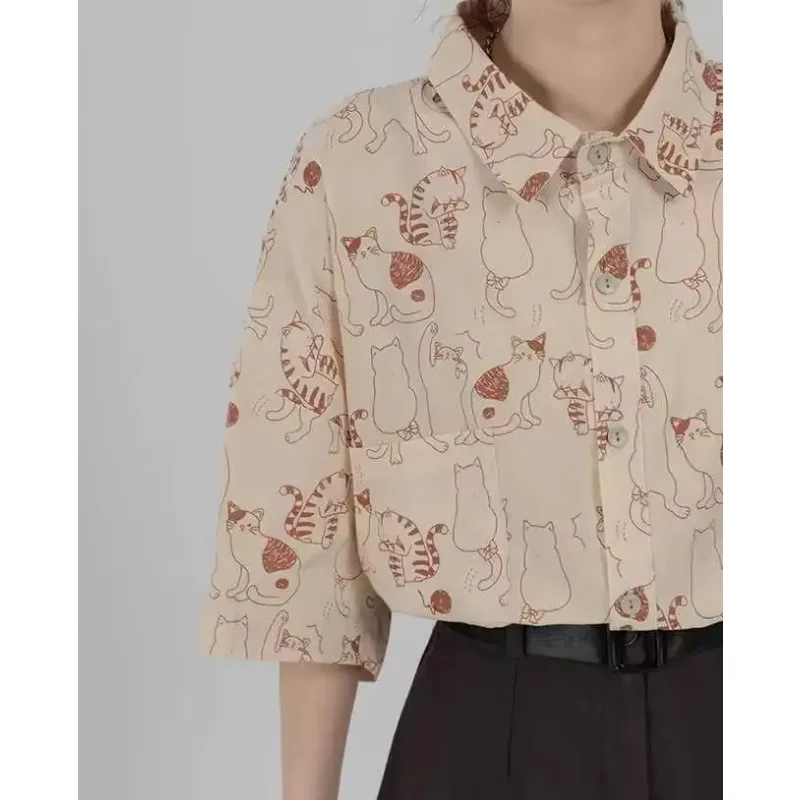 Shirts Women Corduroy Patch Po - Korean Lifestyle Student recension och pris