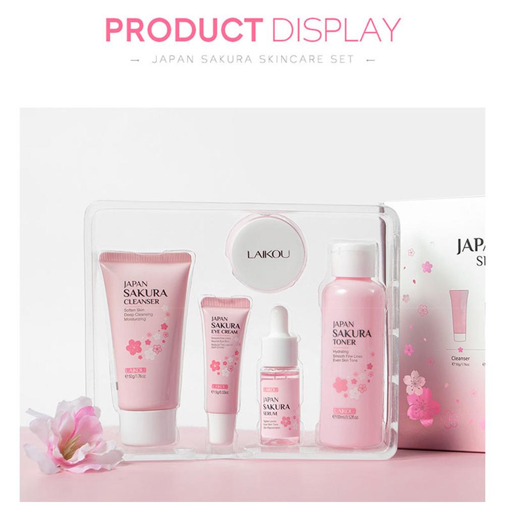 5/3pcs/Set Sakura Skin Care Se - Korean Skincare Routine recension och pris