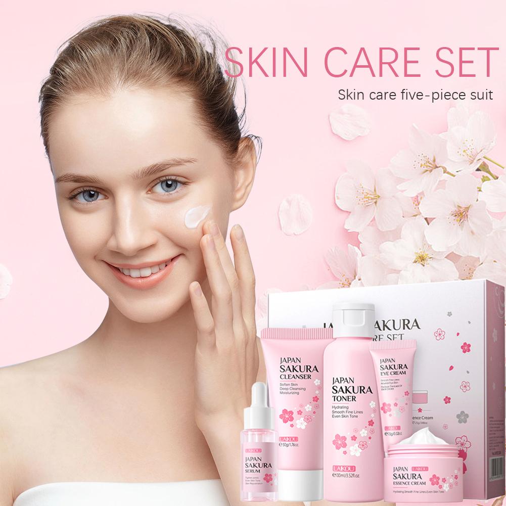 5/3pcs/Set Sakura Skin Care Se - Korean Skincare Routine recension och pris